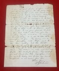 1864 Battle Of Plymouth North Carolina Civil War Letter 58th Pennsylvania Inf 