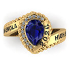 Custom High School Class Ring University Personalized Graduation Gift 2025  2026