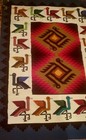 Andean Bird Spirit Tapestry     Handwoven Geometric Textile Art  Gift Ideas  Home
