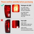 Pair Halogen Tail Lights For Gmc Sierra 1500 2500hd 3500hd 2019-2026 Left right