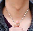 5 10pcs 925 Silver Solid 1mm Snake Chain Necklace For Pendant Jewelry Wholesale