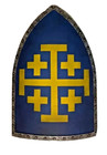 Medieval Warriortemplar 18 Gauge Crusader Battle Knight Armor Shield Replica