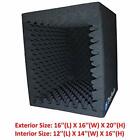 Portable Sound Recording Vocal Booth Box - Reflection Filter  amp Microphone