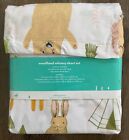 Pillowfort Woodland Whimsy 4 Piece Full Sheet Set new microfiber rabbit fox bear