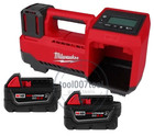 New Box Milwaukee M18 2848-20 Tire Inflator  2x 5 0 Batteries 18 Volt Tool 18v
