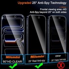 3pcs Privacy Screen Protector For Iphone 17 Pro Max 6 9  Anti Spy Tempered Glass