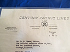 1932  Century Pacific  Air Lines  Letter  Eventually American Airlines  E L Cord