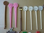  66  Vintage Cocktail Swizzle Sticks Drink Stirrers Lot International Hotels Etc