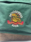 Vintage Embroidered Moosehead Canadian Lager Beer Backpack  Leather Bottom