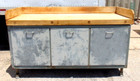 Vtg Industrial Chef Butcher Block Bakers Workstation Table 72x30
