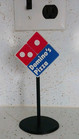 Dominoes      Pizza       Miniature Sign  3d Printed  6 5  Inches Tall  
