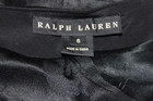 Vtg Ralph Lauren Jacquard Silk Skirt Black Label Collection Fringe Elastic Waist