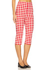 Lpa Lizzie Capri Red Gingham Plaid Pants Women s Size S Nwt