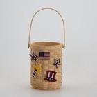 Longaberger Baskets  Americana    4th Of July Tie-on Set 5 Pieces   New