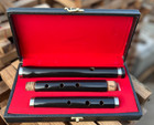3 Part Professional Black Finish Irish D Flute Rosewood Flute With Hard Case