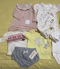 New Baby Girl Newborn Clothes Lot - 6m Pajamas Rompers  Dress Nwt