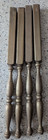 Vintage  Gold Painted  Wooden Turned Table Legs  24  Tall  Farmhouse Set Of 4