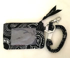 Vera Bradley    stellar Paisley    Zip Id Case   Lanyard Set   Nwt