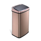 Motion Sensor Gold Trash Can 13 Gal Garbage Touchless Automatic Stainless Steel
