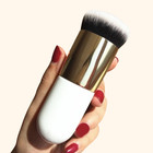 Chubby Pier Foundation Brush Flat Cream Makeup Brush Pro Cosmetic Tool