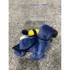 Vintage 1997 Meanies Series 1 Gas Hound Plush The Idea Factory Blue Dog Mask
