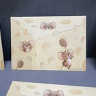 Vintage Hallmark Mouse   Cheese Postcards Stickers Set Of 8 Blank Note Cards