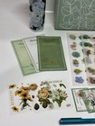 Archer Olive A5 Dot Grid Floral Journal Kit W  Stickers  Washi Tapes  Scrapbook