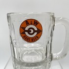 Rare A w Root Beer Mug Vintage Clear Heavy Glass Bullseye Arrow Logo Free  Ship