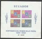 Ecuador Lot Of 85 Different Stamps   3 Blocks Mh-used