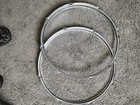 Vintage 16  Ludwig Chrome Over Brass Hoops  pair 
