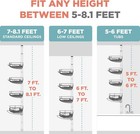 Adjustable Tension Pole Shower Caddy Corner Organizer  4 Baskets  Chrome Finish