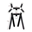 Men s Bulldog Harness   Black Vegan Leather   Free fast Usa Shipping         