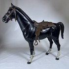 Vintage Louis Marx Toys 1965 Johnny West Horse Thunderbolt Black W accessories