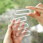 4pcs Self-adhesive Sliding Door Handle Transparent Plastic Soft Pu Door Handle