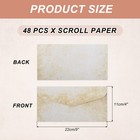 48 Packs Envelopes Vintage Aged Paper Soft Beige-9 X 4 Inch