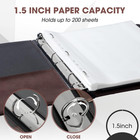 2 Pcs 3 Ring Binder Professional Leather Binder Organizer Vintage Hardback Lette