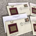 Lot Of 5 American Journalists Commemorative 22k Gold 1st Day Cover Stamp-1985