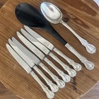8pc Towle Old Master Sterling Silver Knife  Salad   Serve Serving Spoons  925
