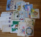 Vintage Lot Of 100  Greeting Cards  1940 s   50 s