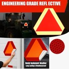 Sticky Slow Moving Vehicle Triangle Sign golf Cart Orange Self-adhesive Sticker