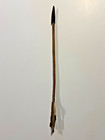 Antique Original Native American Indian Arrow  Metal Tip  Feathers  Sinew   d5