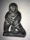 Vintage Inuit Stone Eskimo Carving  Signed  3-3 4    High X 3    Wide