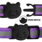 2 Pack Reflective Cat Collar Breakaway With Bell personalized Kitten Collars    