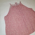 Old Navy Womens Xxl Pink   White Floral Halter Tie Neck Sleeveless Tank Top