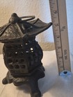 Vintage Cast Iron Japanese Pagoda Garden Hanging Tea Light candle Lantern