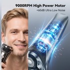 Electric Razor For Men  Usb-c  Wet dry Shaver  Pop-up Trimmer