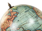 Classic Vaugondy French World Globe 1745 Antiqued Wooden Stand 11 75  Desk Decor