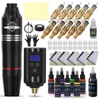 Complete Wireless Tattoo Gun Kit For Beginners - Rotary Pen Machine  Easy Use