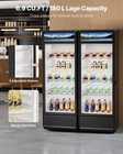 Commercial Merchandiser Refrigerator 6 9-36 27 Cu ft Glass Door Refrigerator