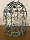 Bird Cage 12  Decorative Metal Ivy Distressed Paint Primitive Farmhouse Decor